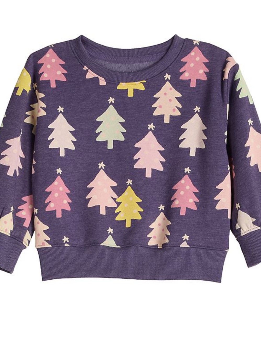 jumping beans Purple Sweatshirt with tree print size 3T